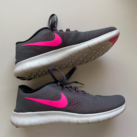 Nike Women's Free Run Slate Pink Running Shoes - Picture 7 of 10